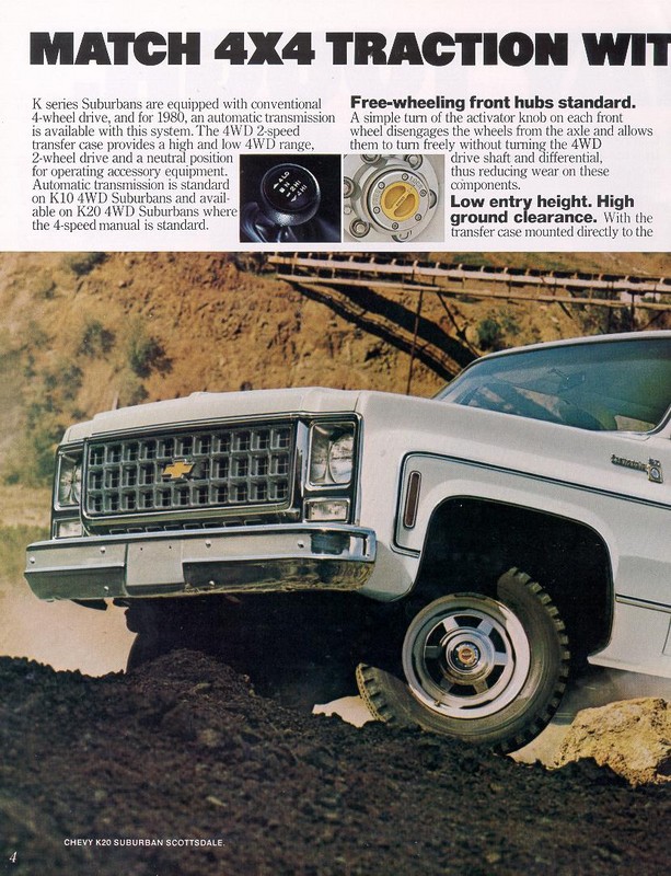1980 Chevrolet Surburban Brochure Page 2